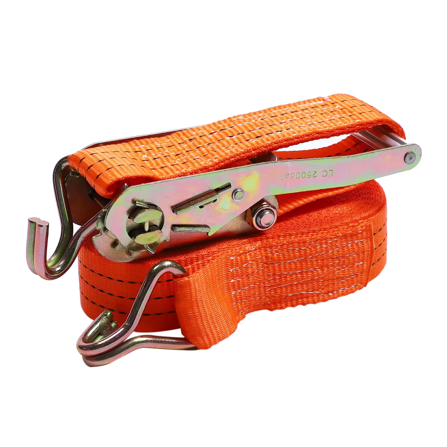 38mm 3t Colorer Zinc Pemegang Standard Ratchet Cargo Lashing Strap