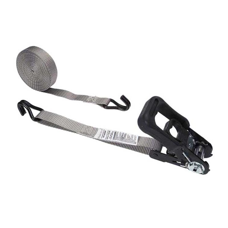 1'' X 15' Pemegang Bersalut Getah Tali Ratchet dengan Cangkuk Wayar Bersalut Vinil