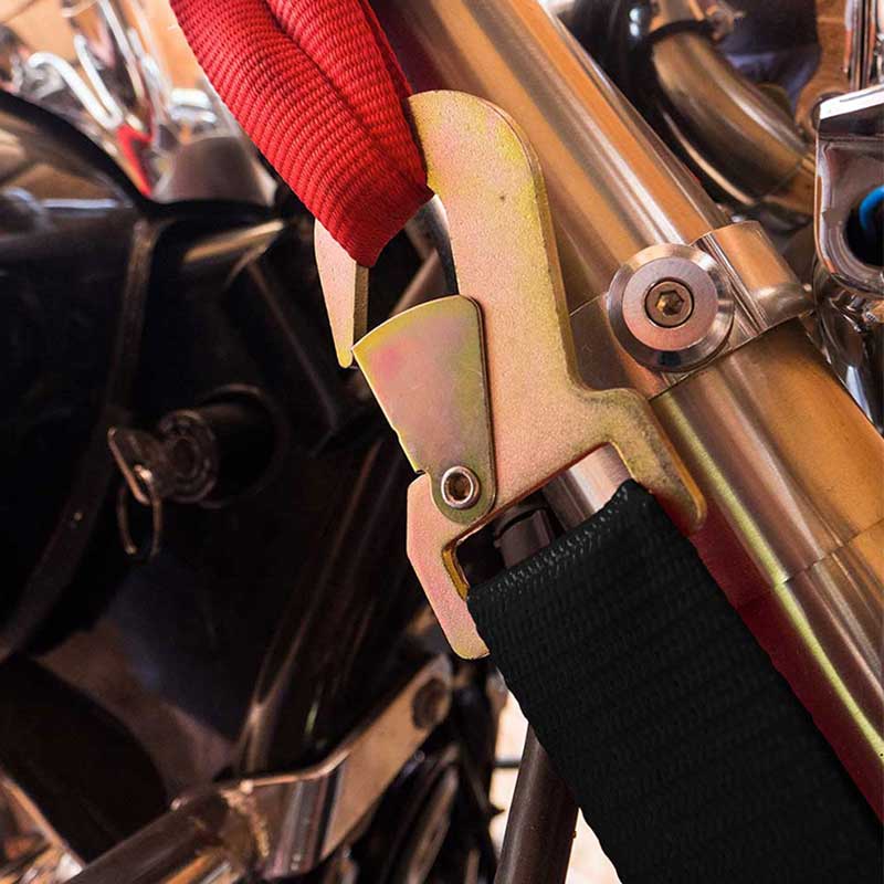 Tali Gancu Ratchet Poliester 1'' X 6' dengan Cangkuk Snap Rata