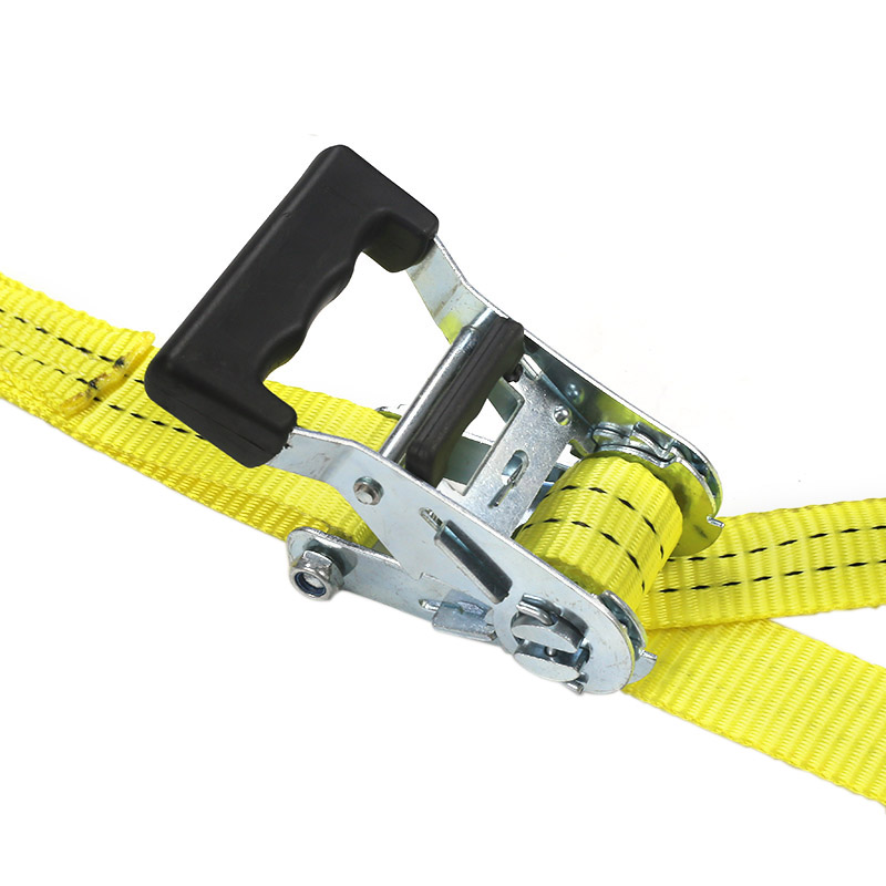 Tali Ratchet Pemegang Bersalut Getah 35mm 2t untuk Pengangkutan Kargo