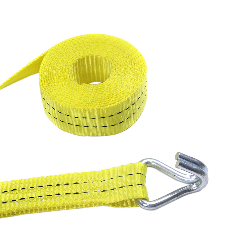 Tali Ratchet Pemegang Bersalut Getah 35mm 2t untuk Pengangkutan Kargo