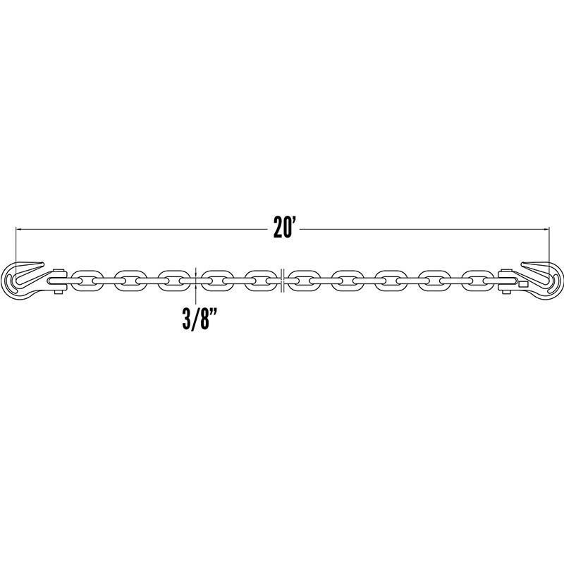 Rantai Pengangkutan 3/8' Gred 70